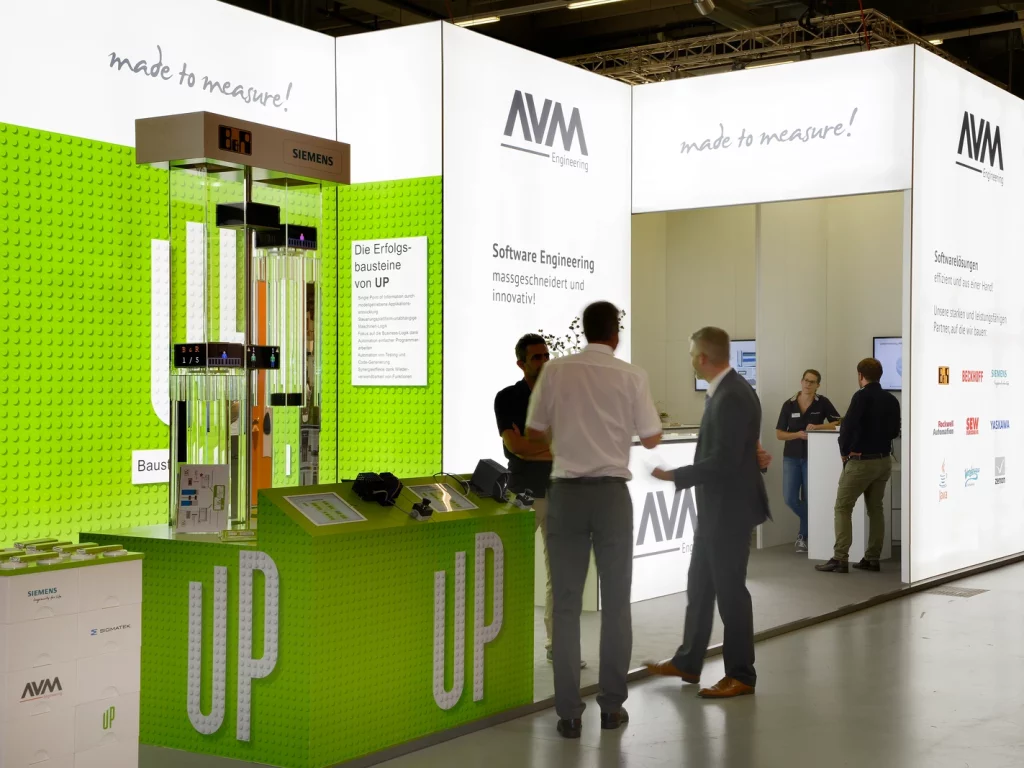 AVM exhibition booth by SYMA