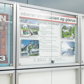 Information Board and Showcases by SYMA