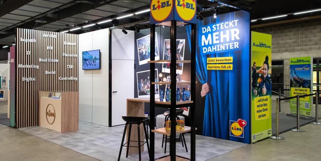 Lidl at OBA 2021 exhibition booth by SYMA
