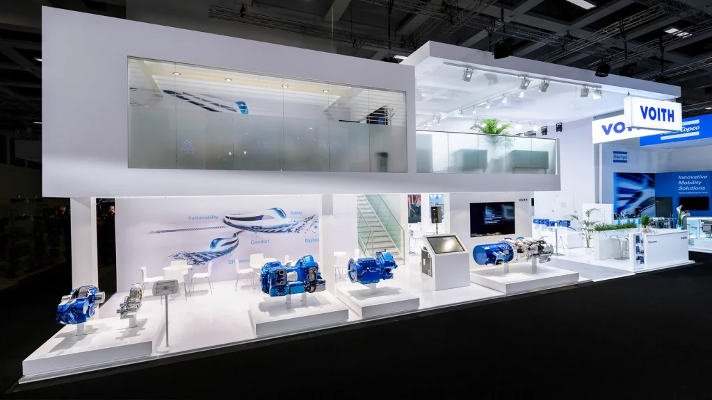 Voith exhibition booth by SYMA