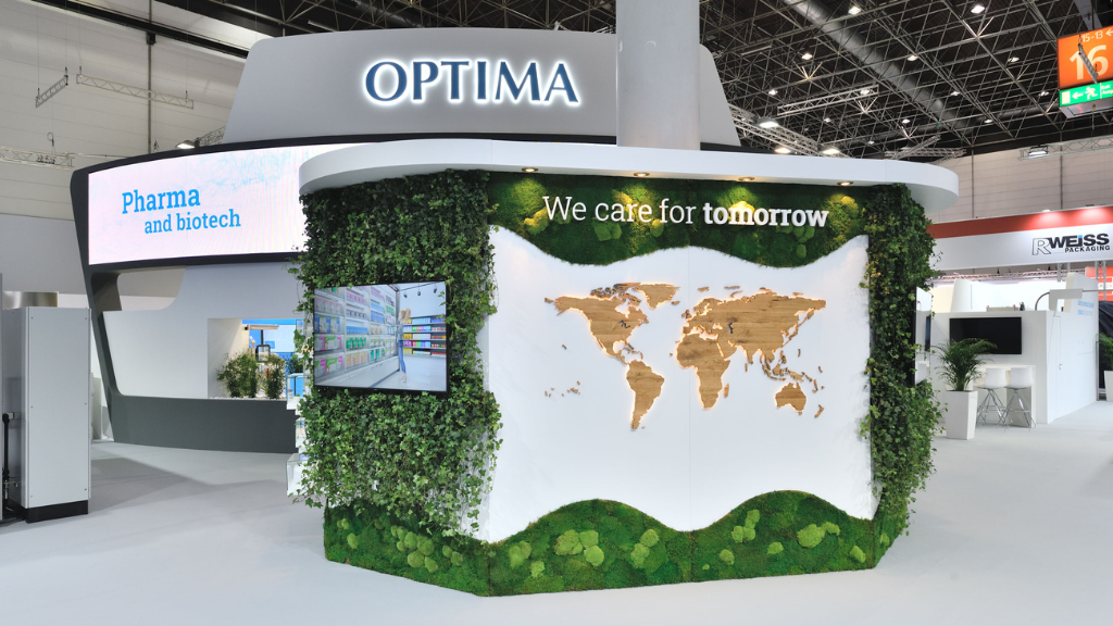 Customised exhibition stand from Optima